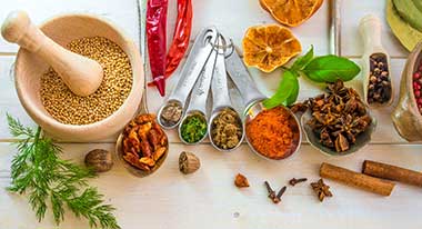 Herbs and spices have chemicals that can improve the environment in your mouth, to keep your teeth and gums healthy