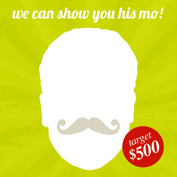...we can show you his mo! Simon grows a mo for Movember