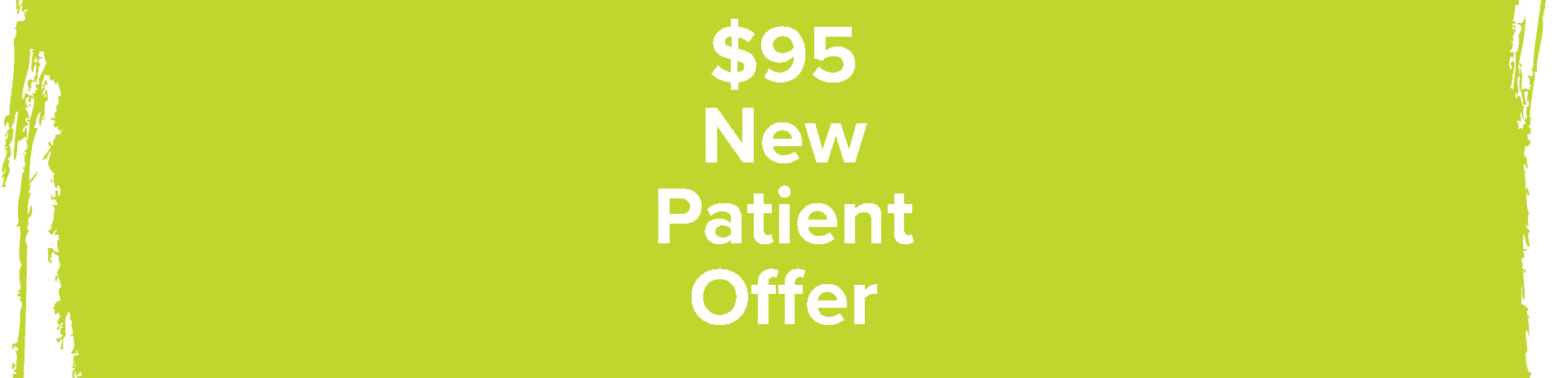 new patient offer banner